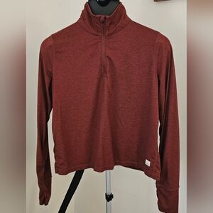 Vuori Burgundy Long Sleeve Top